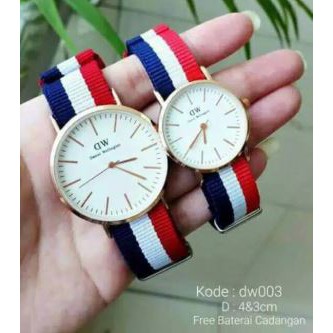 JAM TANGAN DW COUPLE TALI KANVAS!!!TERMURAH