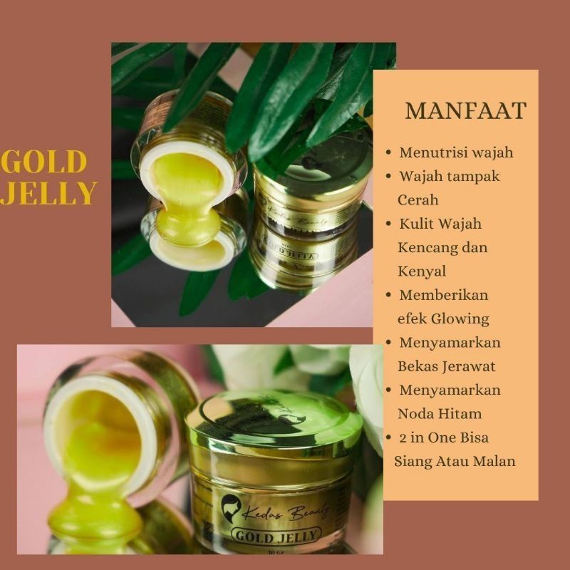 TERLARIS PAKET WAJAH SABUN &amp; GOLD JELLY KEDAS BEAUTY ORIGINAL BPOM 100%✅