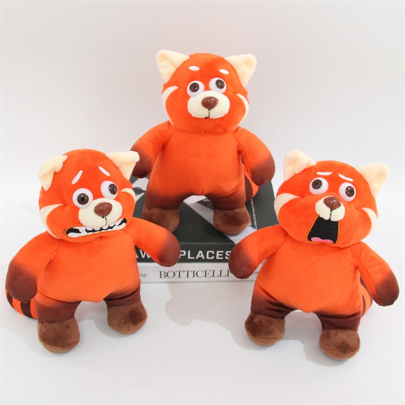 Mainan Boneka Stuffed Plush Kartun Panda Merah 22cm Untuk Hadiah Natal