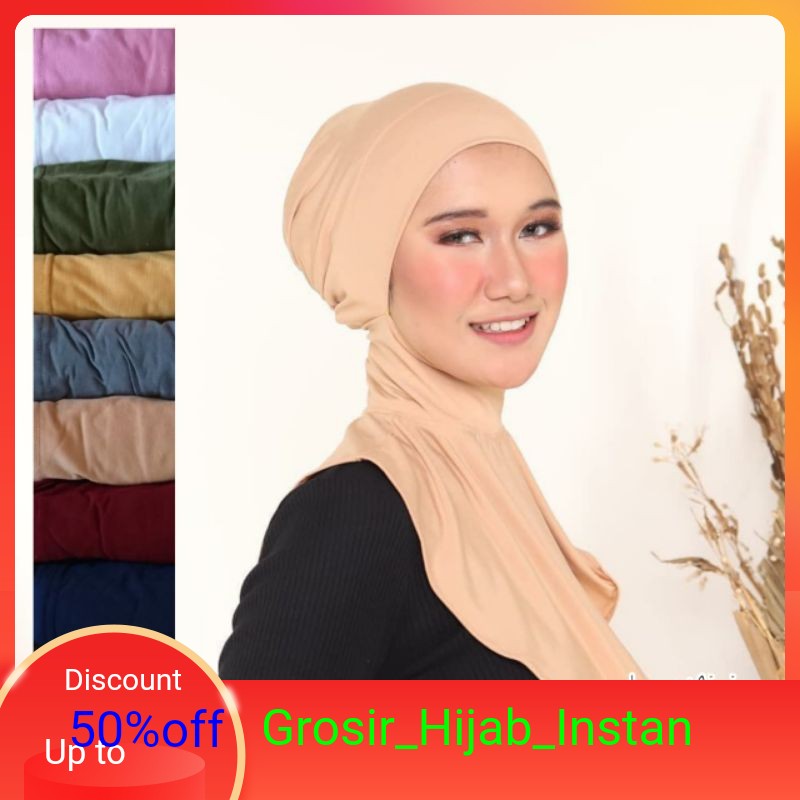 Iket Ninja Panjang Jumbo/Menset Jilbab Long/Iner Jilbab Kaos Jumbo
