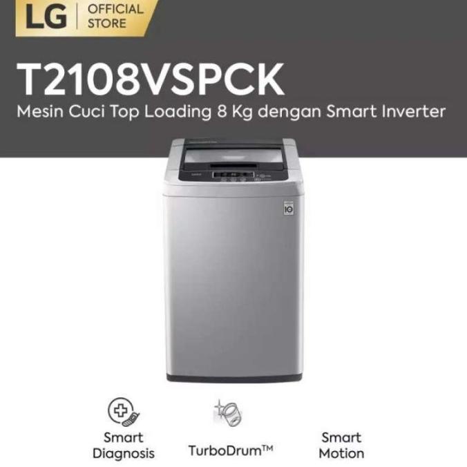 =+=+=+] Mesin Cuci LG T2108VSPCK Garansi Resmi LG