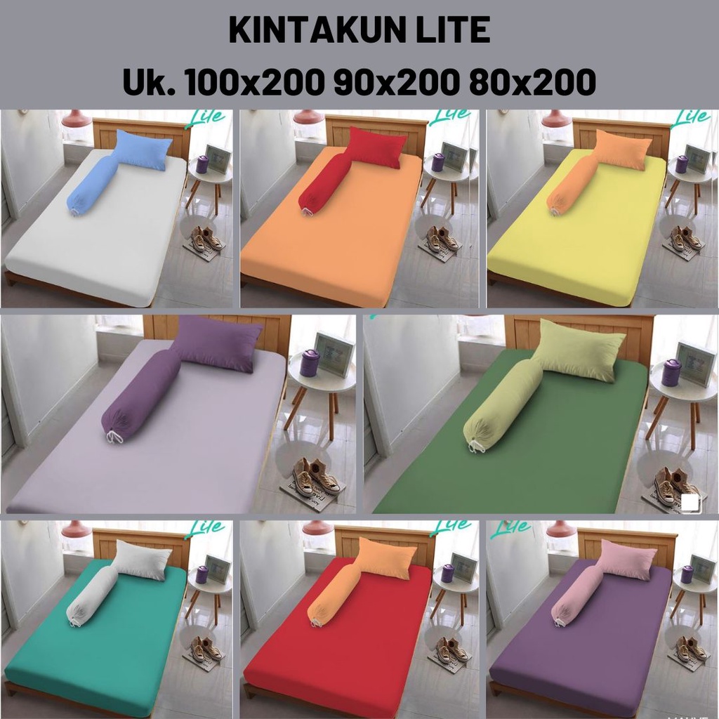Kintakun Lite - Sprei Polos Single 100x200 90x200 80x200 Polos