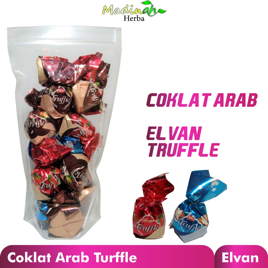 Coklat Truffle Elvan Coklat Arab / Coklat Turkey / Permen Coklat / Oleh-oleh Haji Dan Umroh