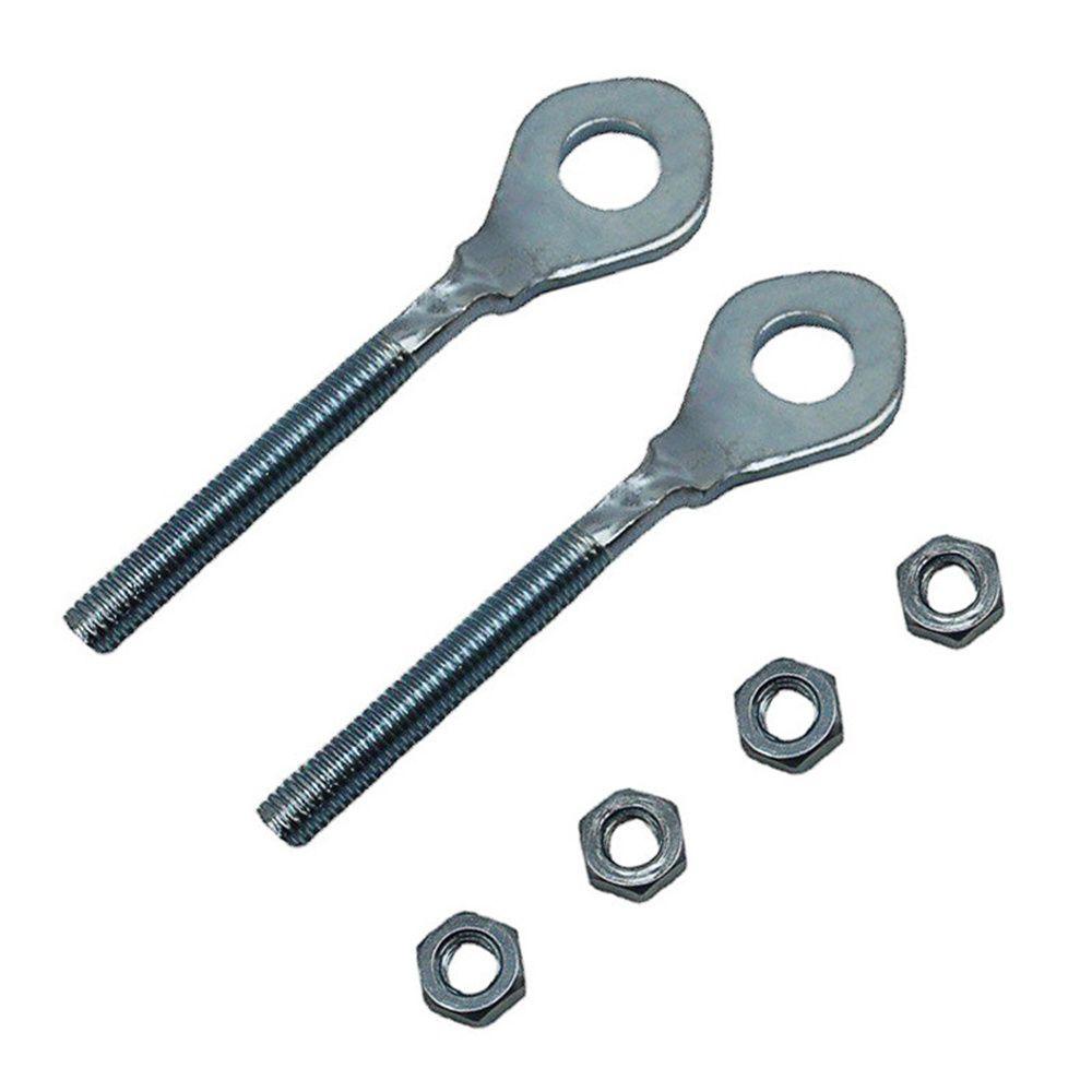 Lanfy Chain Adjuster Stainless Steel 2Pcs/Set Untuk 50CC 70CC 90CC Perlengkapan Motor Aksesoris Motor ATV 12mm Top Chain Device