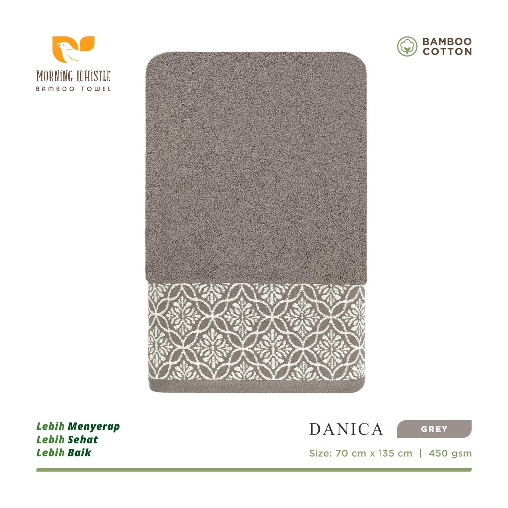 ORIGINAL | Terry Palmer Morning Whistle Bamboo Danica Handuk Mandi Dewasa 70 x 135 cm