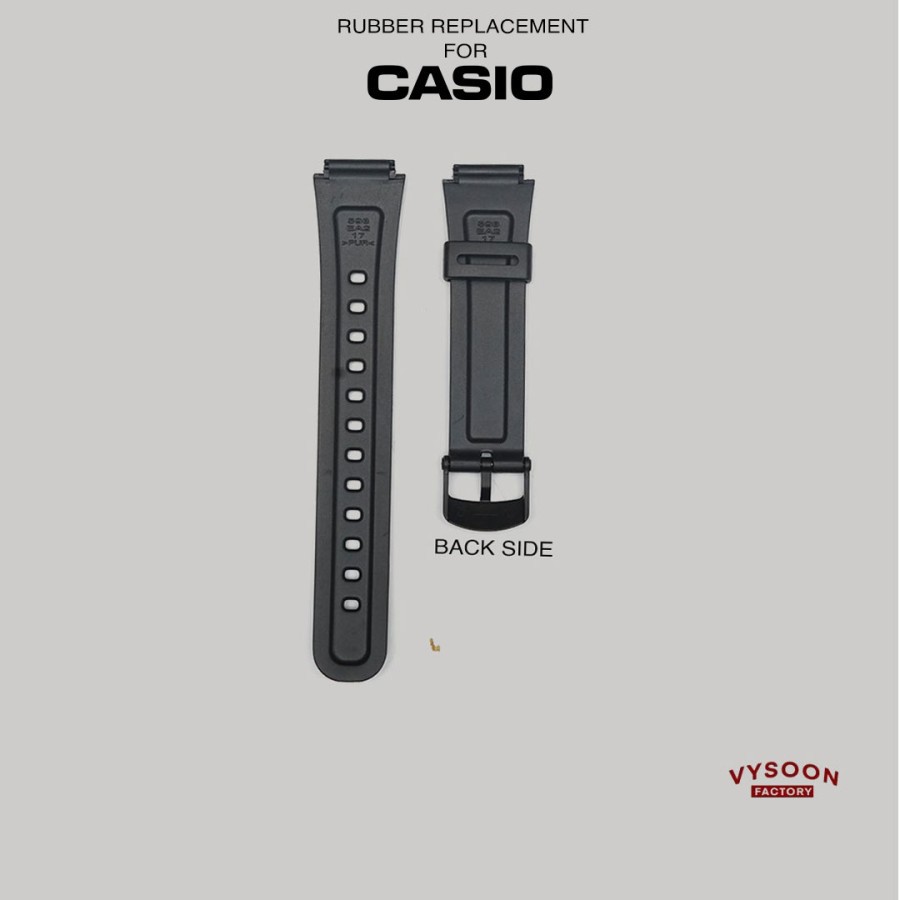 Strap Tali Karet Rubber Casio Original Pengganti DB-37H DB37H DB 37H
