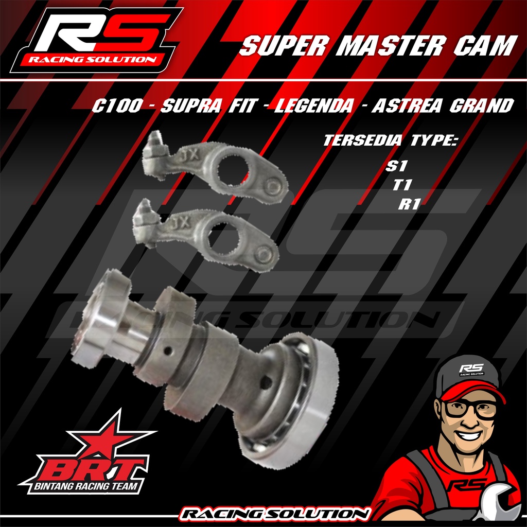 SUPER MASTER CAM BRT ATAU NOKEN AS BRT AS KLEP BRT C100 SUPRA FIT LEGENDA ASTREA GRAND
