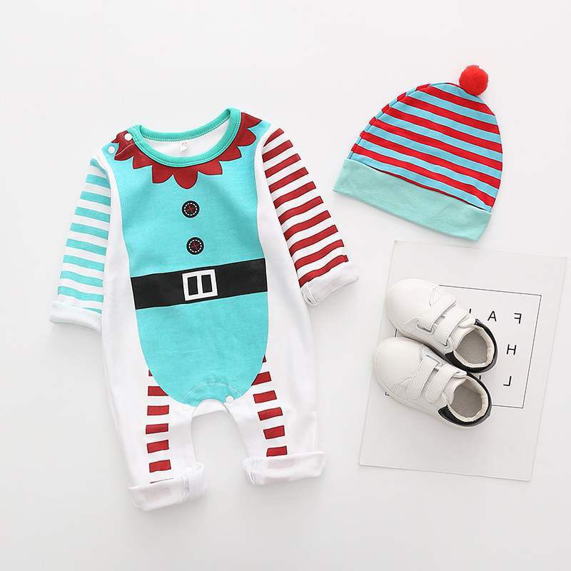 Romper Anak | Baju Natal Anak | Romper + Hat Christmas