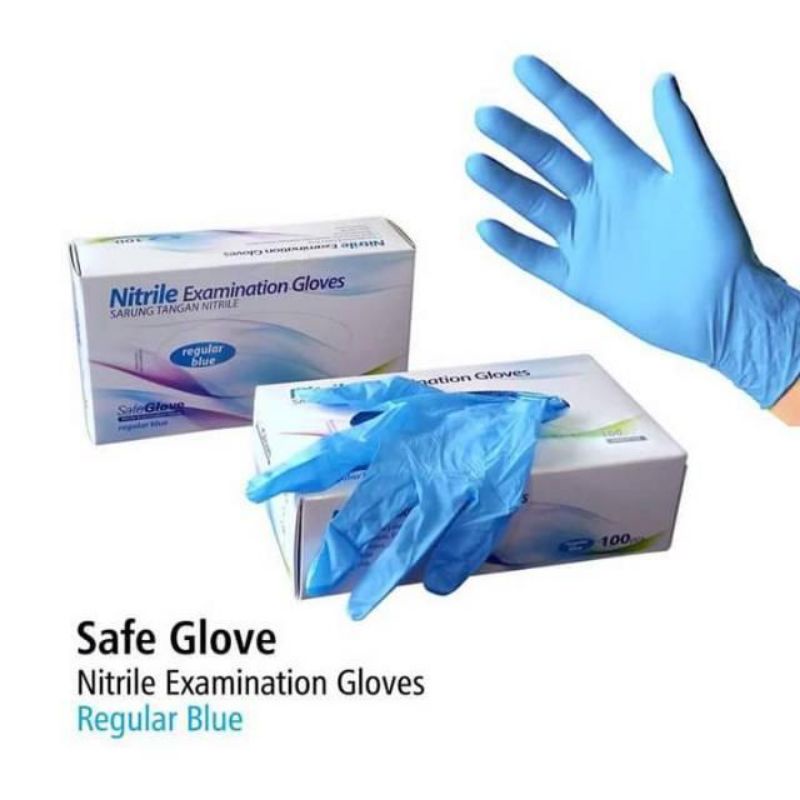 Sarung tangan Nitrile safeglove / handsoon nitril / safeglove nitril