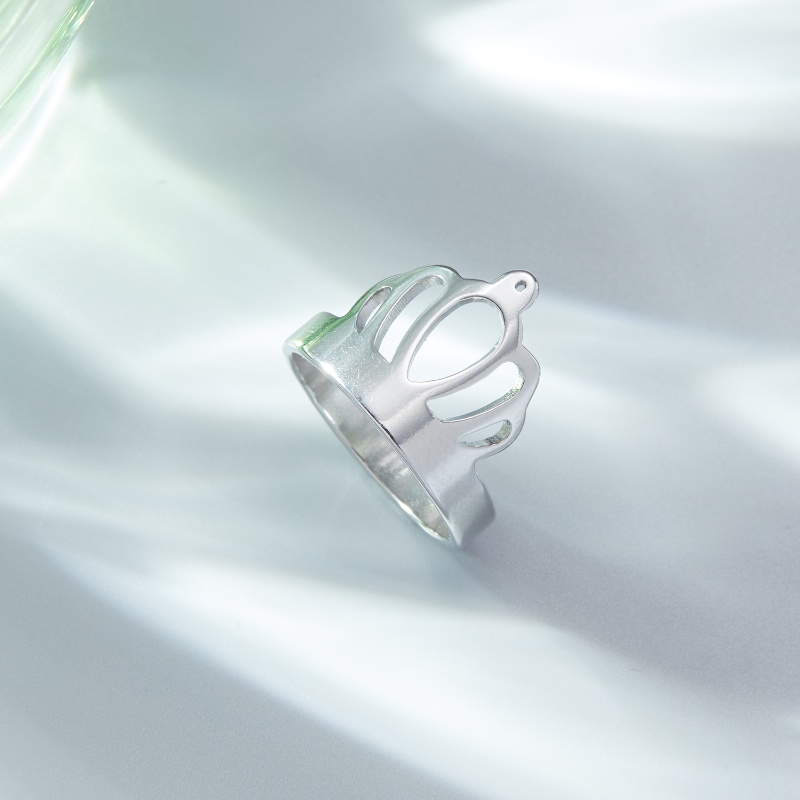 Cincin Bahan stainless steel Desain daisy Untuk Pria Dan Wanita