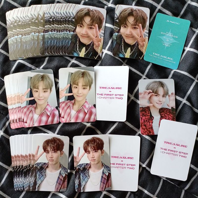 TREASURE Unofficial Replika Photocard - Junkyu Selca (White Ver) THE FIRST STEP CHAPTER ONE & KTOWN4
