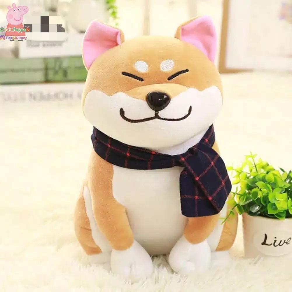 Boneka shiba Inu impor 30 cm jumbo / boneka anjing Jepang shiba corgi