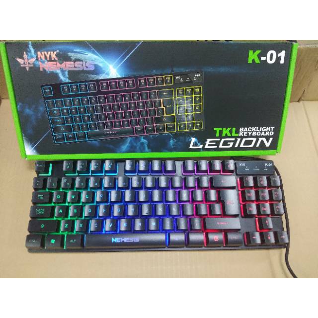 NYK K-01 Legion Keyboard Gaming TKL Backlight / NYK K01 Gaming Keyboard