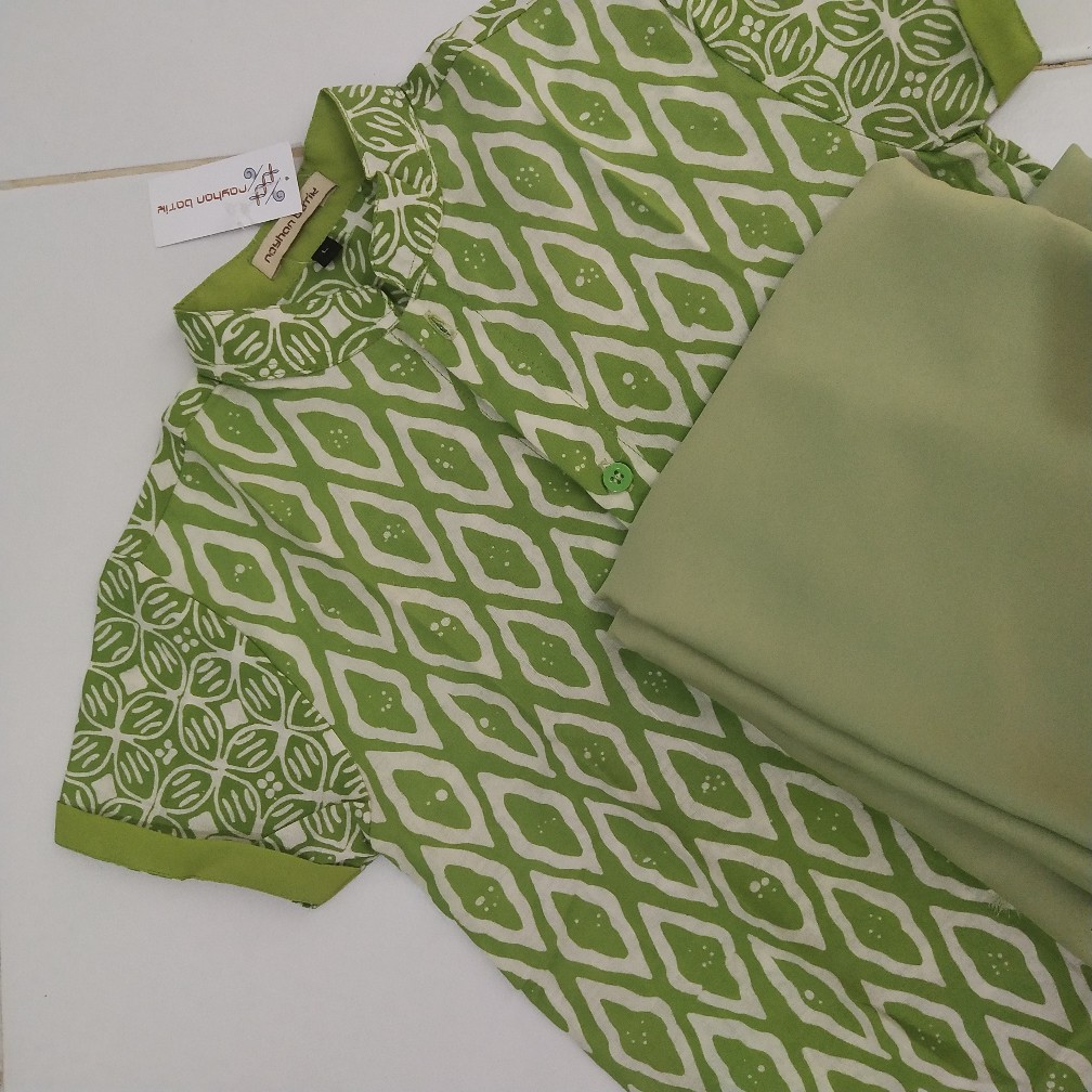 Kemeja Batik Anak Hijau Series