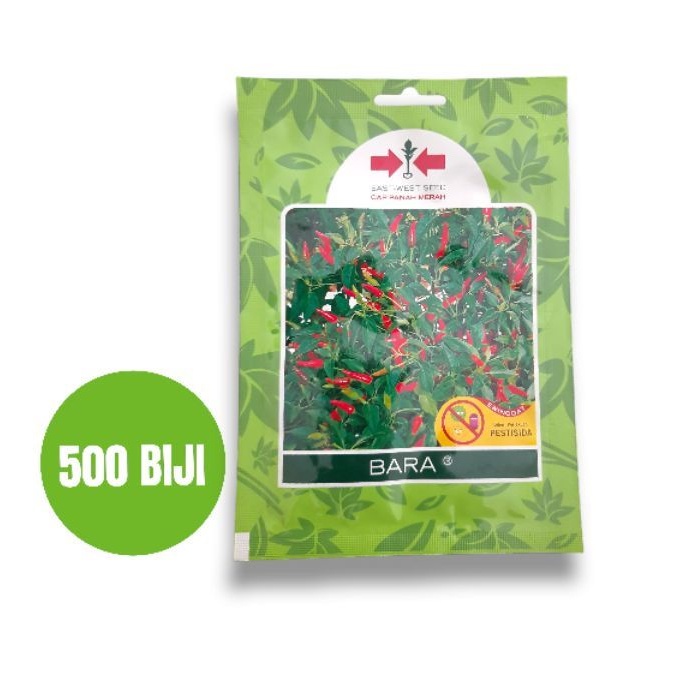 Benih Cabe Rawit Bara F1 Panah Merah Isi 500 Butir Kemasan Pabrik