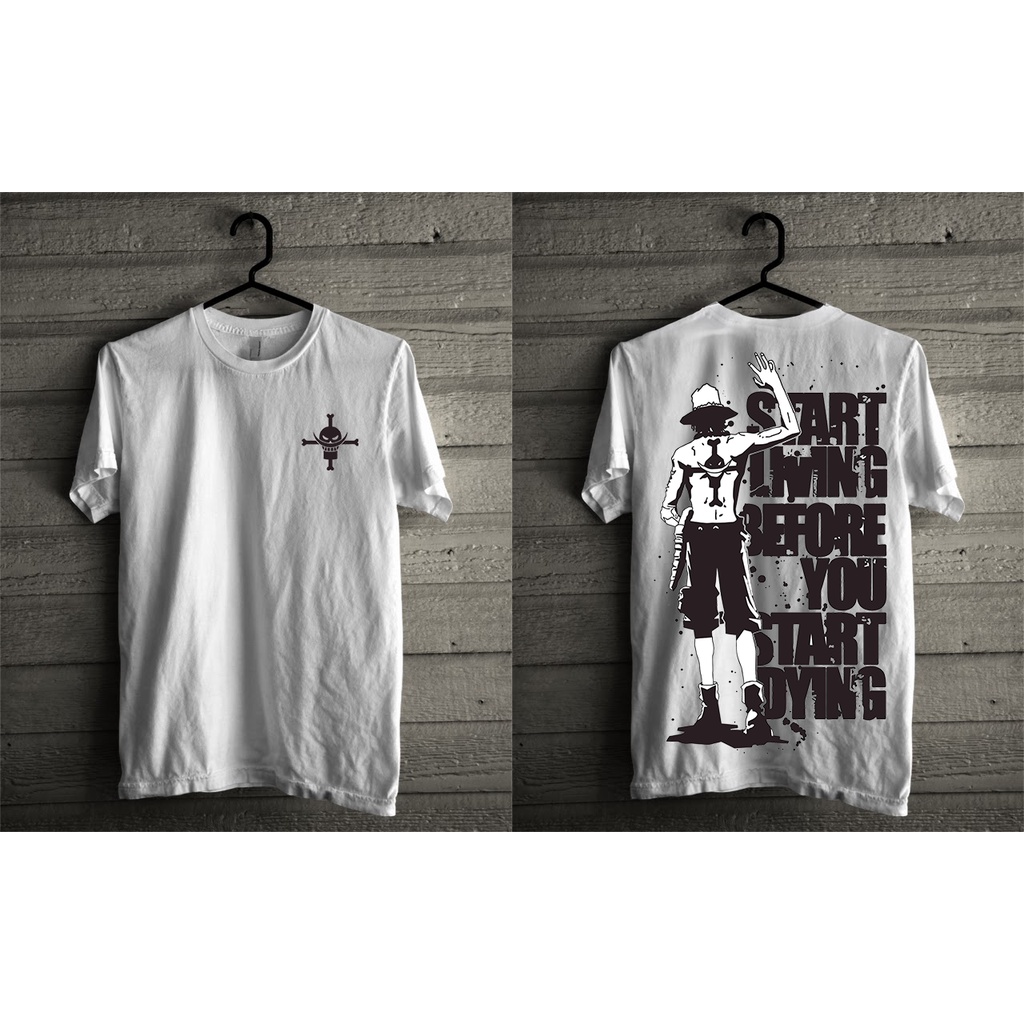 Baju KAOS ANIME ONE PIECE ACE 3