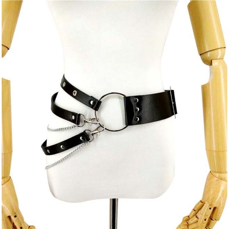 [HF066] Body Belt Harness Fashion GOTHIC PUNK BELT Super O