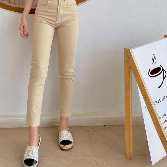 ❋ (27-34) CREAM BOYFRIEND JEANS / KHAKI BOYFRIEND JEANS / LATTE BOYFRIEND JEANS BASIC BOYFRIEND JEAN