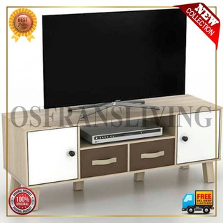 Rak TV Arnor 120 - Sonoma Oak - KHUSUS JNE TRUCKING