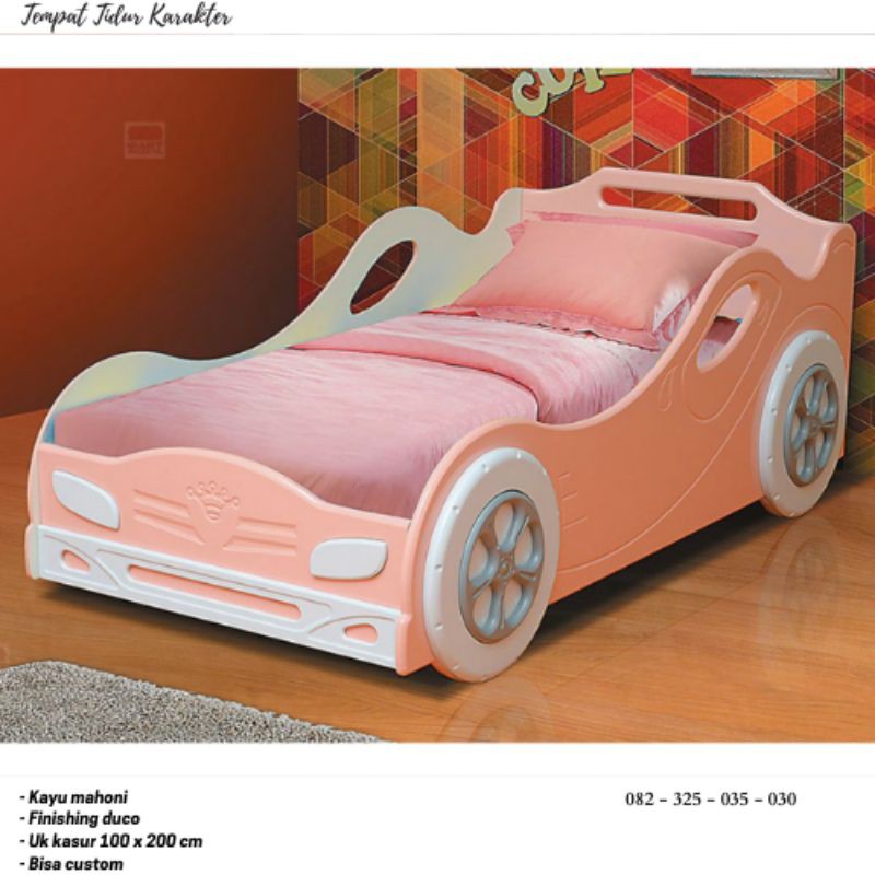 Tempat Tidur Anak Bentuk Mobil, Ranjang Anak Bentuk Mobil, Kasur Anak Bentuk Mobil