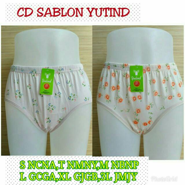 CELANA DALAM WANITA YUTIND MOTIF / CELANA DALAM YUTIND SABLON