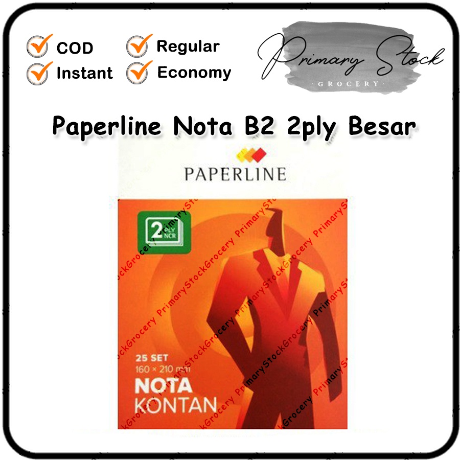 

BON NOTA KONTAN PAPERLINE B2 2 PLY RANGKAP 2 RANGKAP BESAR 2PLY BUKU NOTA BON NCR