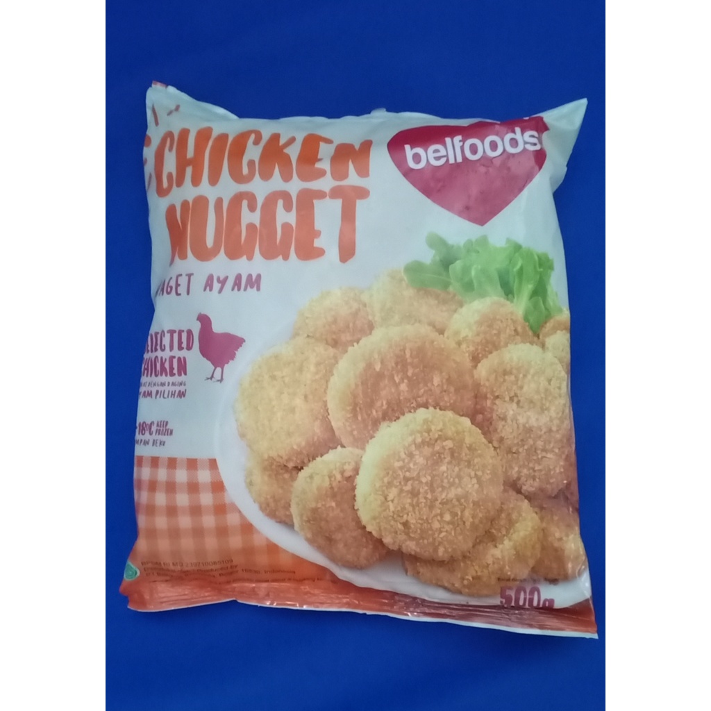 

Nugget belfood favorit 500 gr bentuk koin