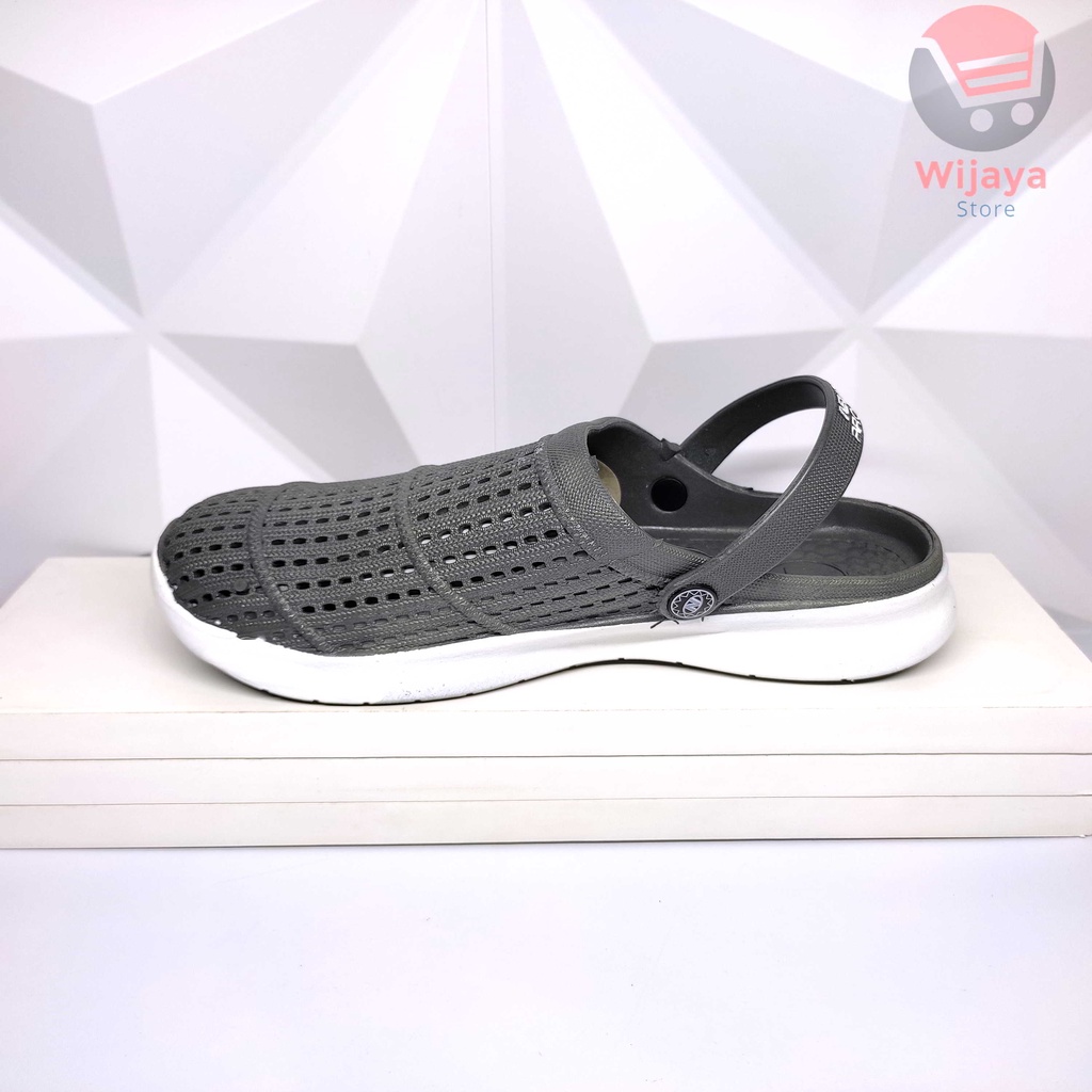 Sepatu Sendal Full Karet New Era Sandal Pria Kokop Slop Selop Tali belakang Slip On 6024 6020