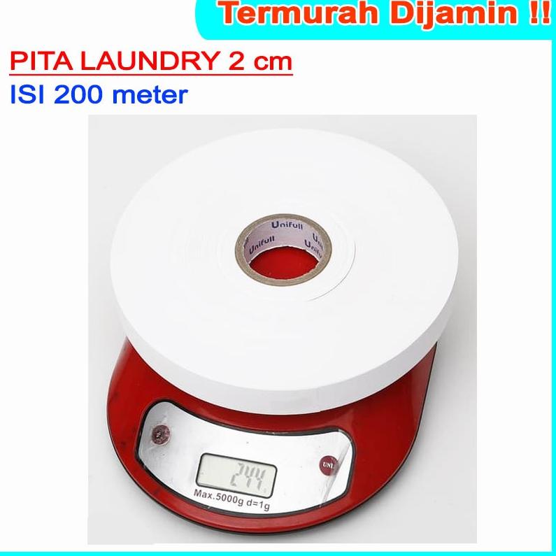 

dy❈Jual✶ PITA LAUNDRY TAFFETA LABEL PENANDA ROLL KAIN KERTAS 20 mm 2 cm 200 meter CM 54 ➭