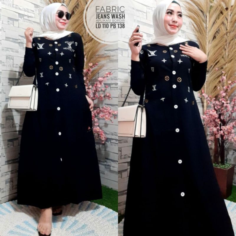 Gamis  Levis / Jean Wash Aksen Bordiran LV #03