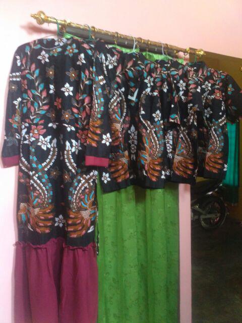 Sarimbit Keluarga / Couple Batik / Batik Keluarga Standar Jumbo Ori Ndoro Dnt Manuk Tarung Warna