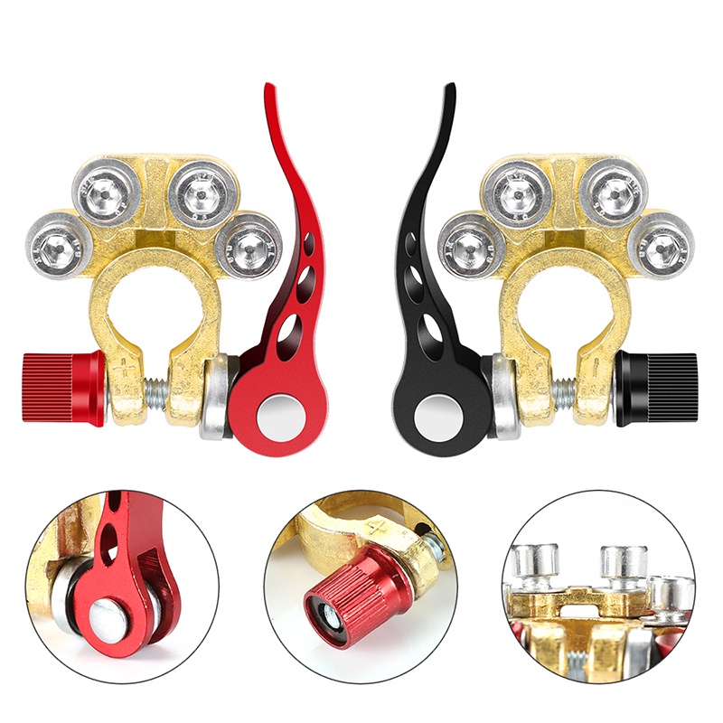 Quick Release - Terminal Aki / Kepala Aki / Klem Aki Terminal Accu Kuningan Mobil