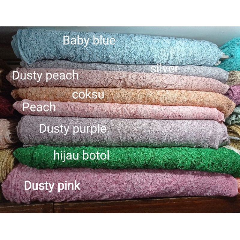 KAIN BROKAT (HARGA PER SETENGAH METER)