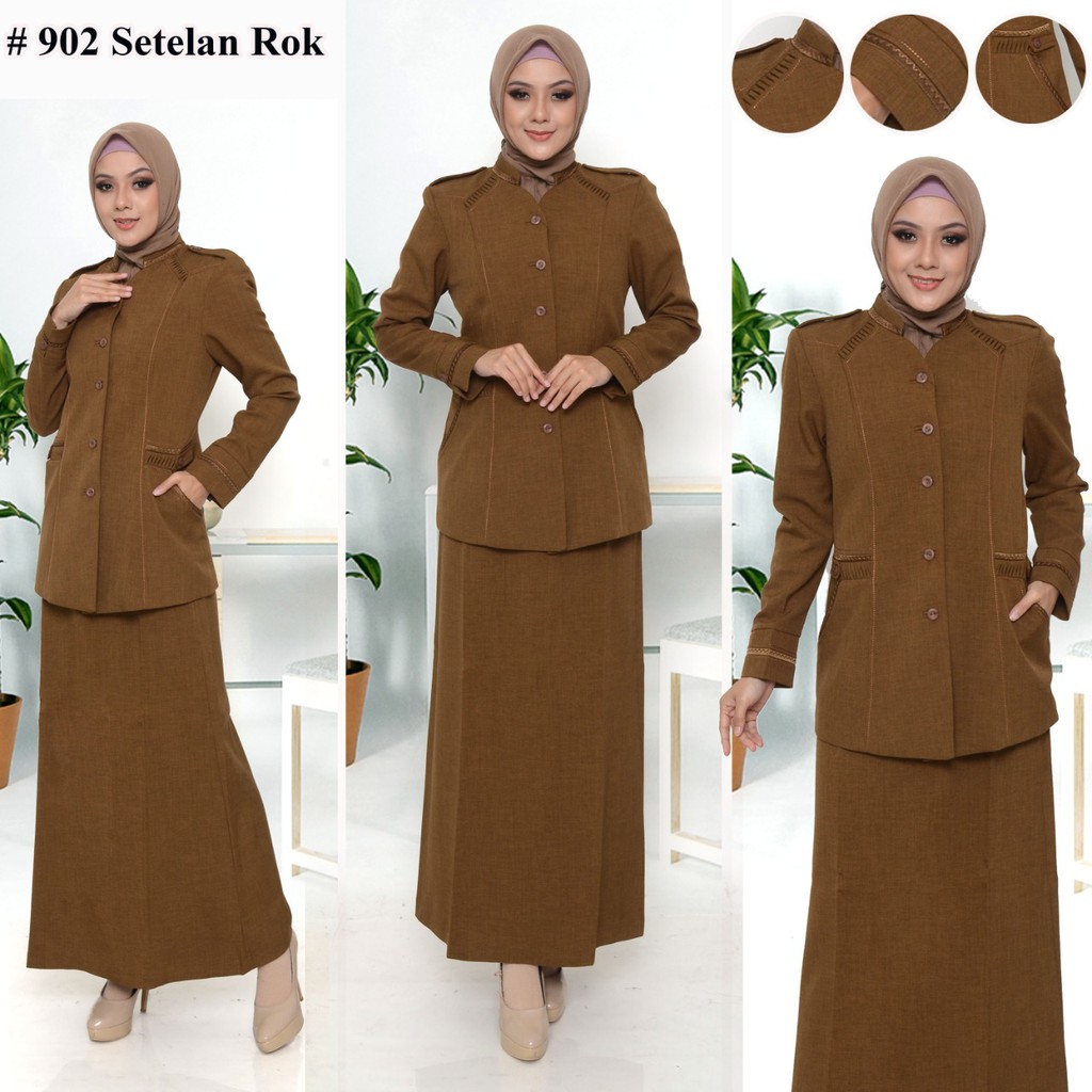 Model Baju  Kuning Kaki Buat Kerja Pns  Harga Blazer Khaki 