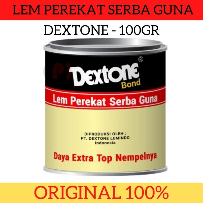 DEXTONE BOND Lem Kaleng Serbaguna Untuk Kulit Karet Kayu Plastik 100gr