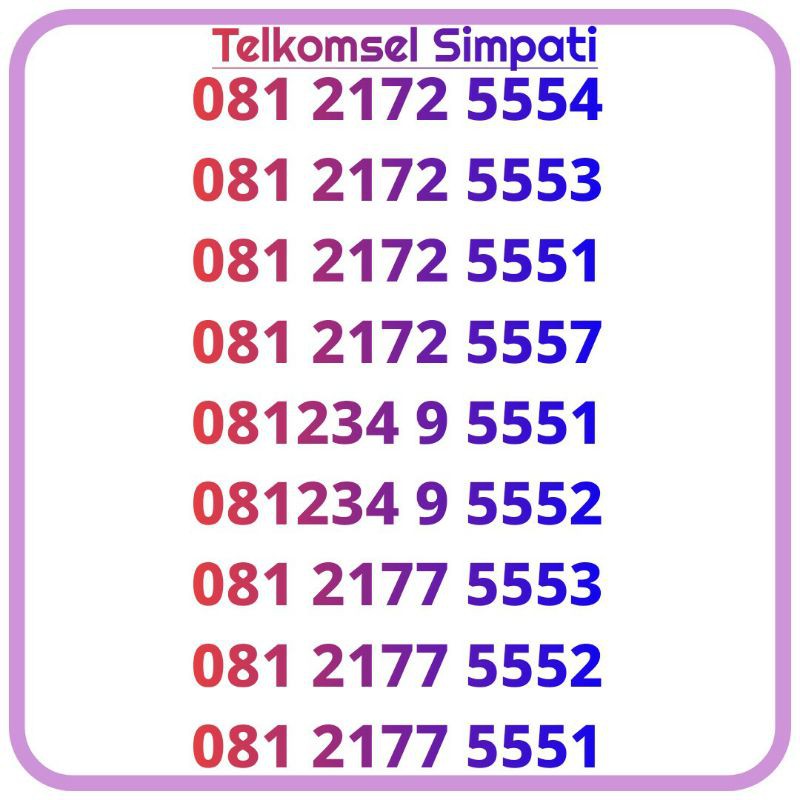 simpati 11 digit tripel 555