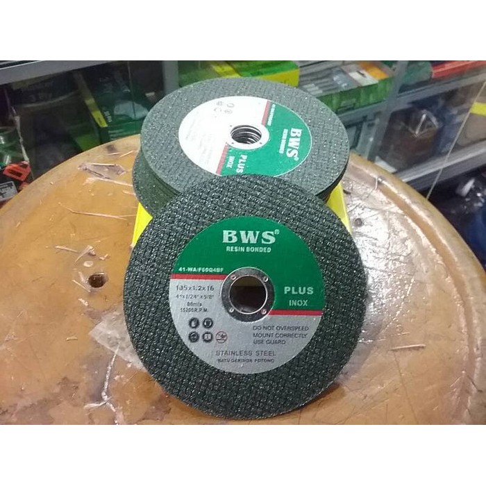 Batu Potong Gerinda / Mata Gerinda Cutting wheel Hijau 4&quot;x1.2 BWS