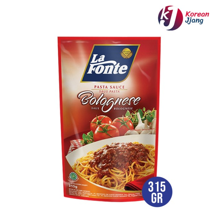 

pasta-aneka- la fonte pasta sauce bolognese 315 gram - saus untuk spaghetti -aneka-pasta.