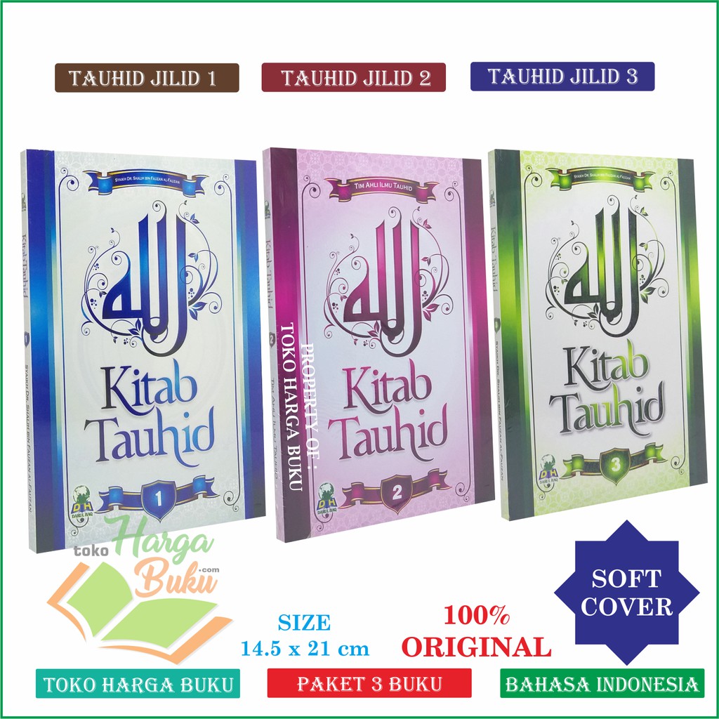 Foto Kitab Tauhid KOMPLIT 1 SET isi 3 Buku Jilid 1 2 3 - Penerbit Darul Haq