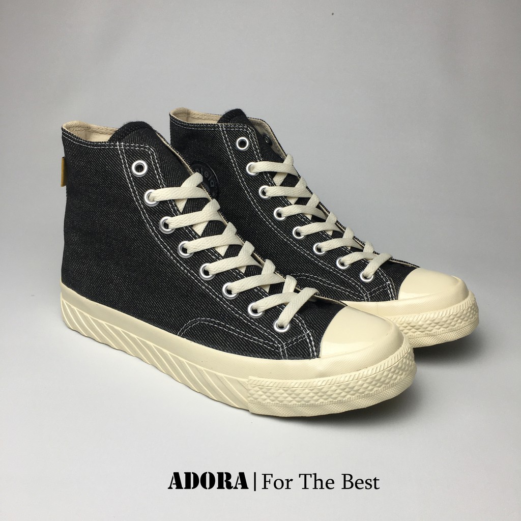 Sepatu Ventela BTS 80 Denim High Black