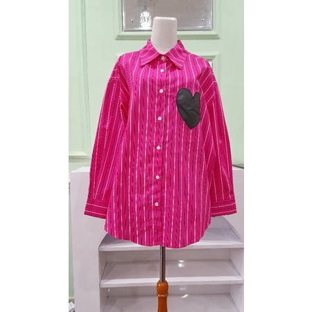 BAJU WANITA TERBARU | KEMEJA OVERSIZE BALENCIAGA