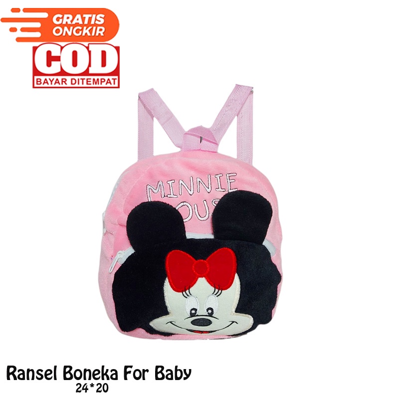 BONEKA BTS TAS RANGSEL / Tas Ransel Anak TK / PAUD / Tas Boneka BTS Karakter BT21 Balita