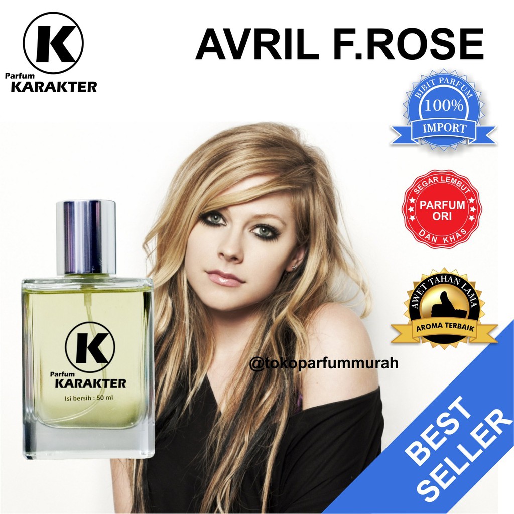 Bisa cod | Parfum Cewek Avril F Rose  Bibit Parfum Import Wangi &amp; Tahan Lama  Kemasan 30ml