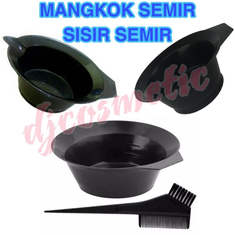 Mangkok Semir Rambut | Sisir Semir rambut (Model Random)