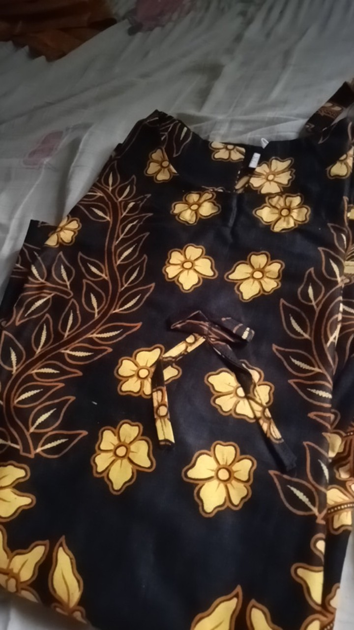 Batik Dolby Dolbi Dobby Doby Tenun Sutra Tulis Katun Atbm Baron Atasan Batik Wanita Sogan Srg308 4.7