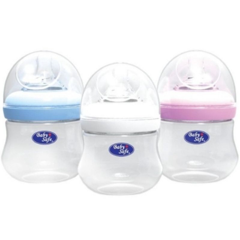 Baby Safe Wide Neck 150ml 250ml WN001 WN002 / Babysafe Botol Susu Bayi Leher Lebar Wideneck