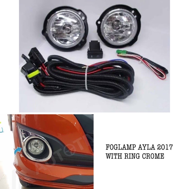 FOGLAMP AYLA 2017 2018 2020 LAMPU KABUT MOBIL FOGLAMP