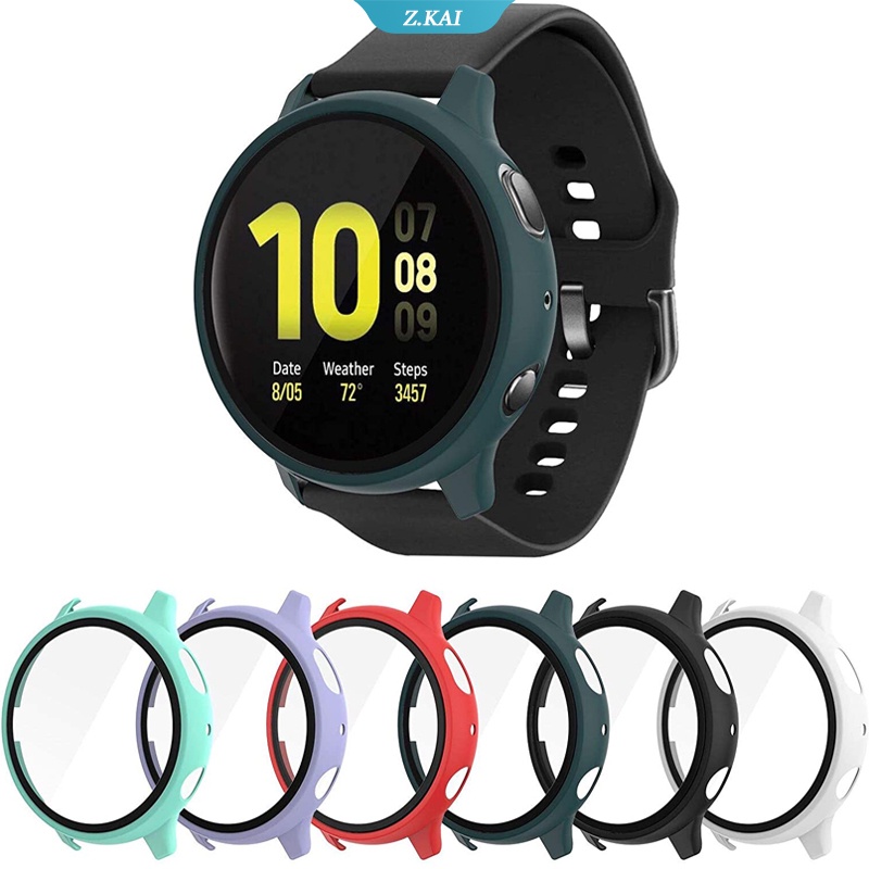 Case Bumper Pelindung Layar Tempered Glass Untuk Samsung Galaxy Watch Active 2 44mm 40mm