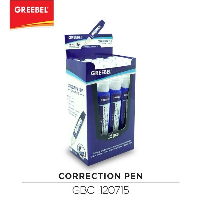 

---Terbartu--- GREEBEL CORRECTION PEN GBC 120715 ( 12PCS/BOX)