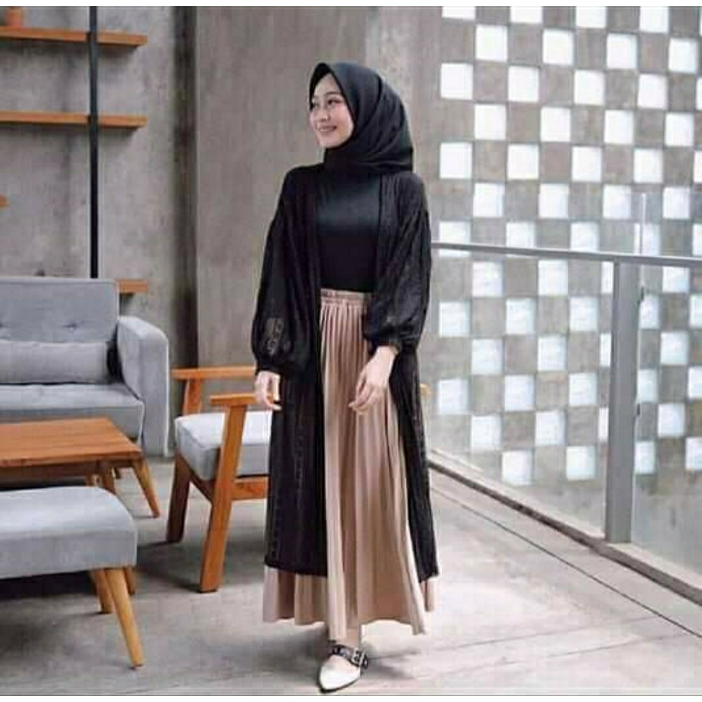 Outer Brokat Kardigan Wanita Busana Kondangan